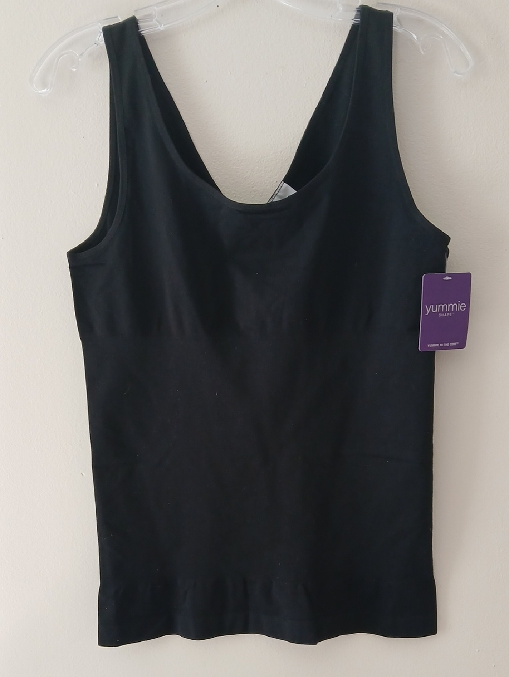 Yummie Black Scoop Neck Bodysuit Tank